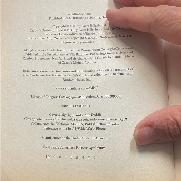 Seabiscuit: An American Legend Book Used Book - Picture 6 of 10